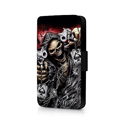 £4.99 • Buy Skull Ace Of Spades Phone Flip Case For IPhone