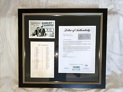 One Of A Kind Muhammad Ali Personaly Singed Custom Framed With PSA Autentication • $2099