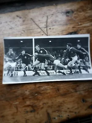 RUGBY PHOTO WALES NEATH V LLANELLI   PAUL THORBURN WITH BALL  IN ACTION 1980S • £4.50