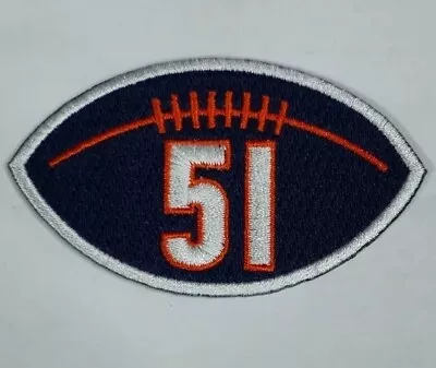 Dick Butkus Memorial Jersey Patch - Chicago Bears - White Border • $11.90