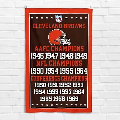 For Cleveland Browns 3x5 Ft Flag AAFC NFL Conference Champions Banner • $15.99