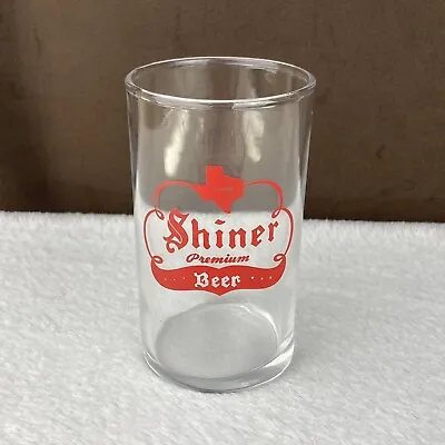 Vtg Shiner Premium Beer 4  Tall Taster Drinking Glass Texas Brewery Promo RARE! • $12.99