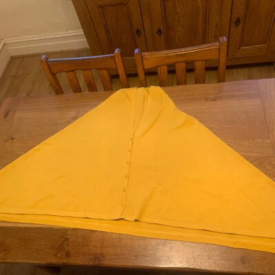 £25 • Buy Obsession Cashmere Blend Knit Mustard Yellow 5 Way Poncho Wrap Shawl Scarf