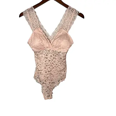 Marilyn Monroe Light Pink Lace Bodysuit Size Medium  • $20