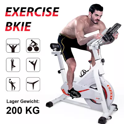 Cycling Exercise Bike Adjustable Stationary Fitness Spinning Bicycle Indoor • £139.99