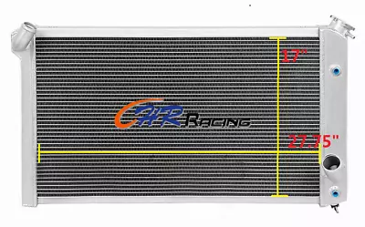 3 Row Aluminum Performance Cooling Radiator For 73-76 Chevy Corvette V8 5.7/7.4 • $264