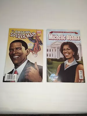 Barack & Michelle Obama Comics Marvel 583 & Bluewater Comics • $29.99