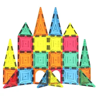 Magnet Tiles Magnetic Building Blocks Toys For Kids GIFT SET Mag-Genius 26pc • $19.99
