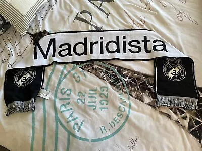 Real Madrid (Super Rare) Exclusive MADRIDISTA Scarf Black And White • $25