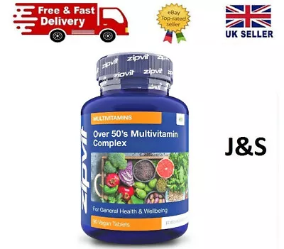 Over 50's Multi Vitamin Active Formula 90 Tablets. Vitamins C D & Zinc • £12.89