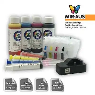 Refillable Ink Cartridges Suit For Brother LC3317 LC3319 MFC-J6530DW MFC-J6930DW • $180