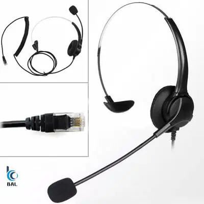 £12.53 • Buy Noise Cancelling Telephone Headset Call Center Operator Monaural Headphone