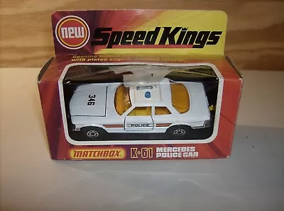 Matchbox Speed Kings Mercedes Police Car Unpunched • $40