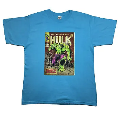 Marvel The Incredible Hulk Blue Printed T-shirt Cotton XL  • £3