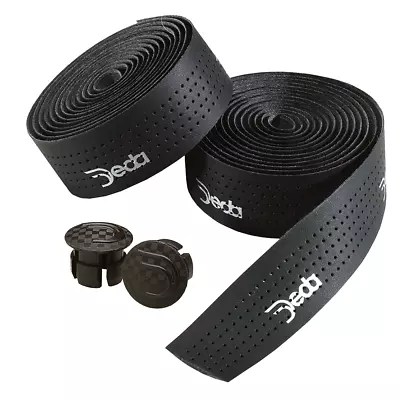 Deda Elementi Mistral Synthetic Leather Handlebar Tape Black Road Drop Bar Bike • $17.28