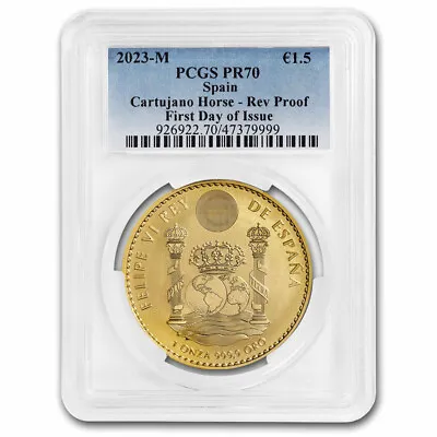 2023 Spain 1 Oz Gold Stallion PR-70 PCGS (First Day Of Issue) • $2882.35