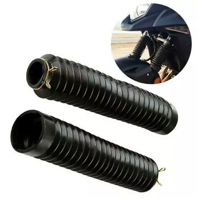 Front Gator Fork BootS Protector Cover Seal Black Rubber 2Pcs Motorcycle • $13.89