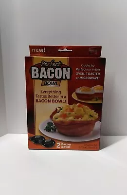 PERFECT BACON BOWL-2 Bowls Microwave Or Oven!! NIB! Also Makes Bread Bowls YUM • $12.99