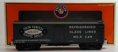 Lionel 6-17335 O Gauge New Haven Milk Refrigerator Car W/ Milk Tanks #102 LN/Box • $48.88