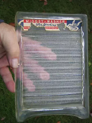 Vintage 1940's WWII WACWAVE - Womens Military Midget Glass Washboard 8 1/2 X 6 • $58.50