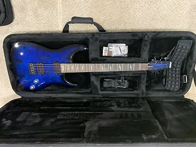 $375 • Buy Schecter Omen Blue Elite 6 Electric Guitar With New Gator Case
