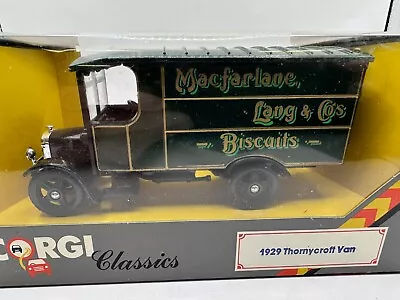 Corgi 833  Thornycroft Van 1:43 Scale  Macfarlane Lang & Co • $3.11