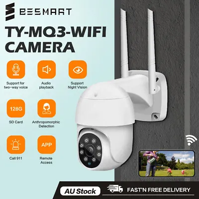 $49.95 • Buy Outdoor Home Wireless WIFI Camera CCTV Alarm 3MP HD 1296P PTZ Security System 