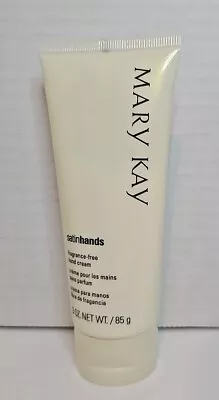 NEW Mary Kay Satin Hands FRAGRANCE FREE Hand Cream 3 Oz. Softens Skincare • $10.99