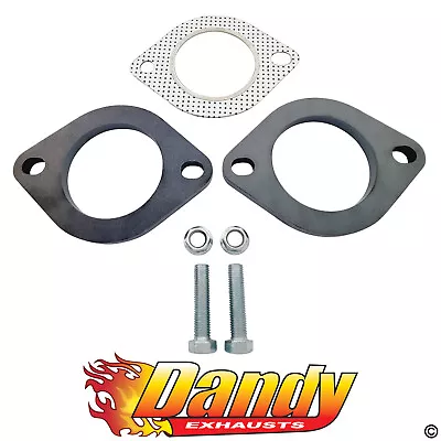 2.5  Exhaust Flange Plates Elongated 105mm Spacing With Gaskets Nuts And Bolts • $18