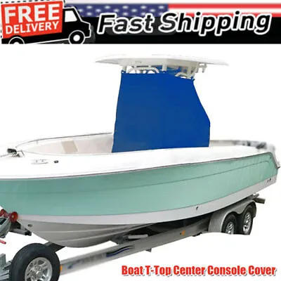 US STOCK Universal Marine Boat Trailerable T-Top Center Console Cover Waterproof • $109.19