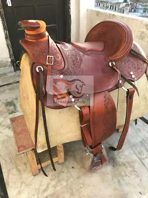 Western Saddle Horse Wade Tree A Fork Western Premium Leather Work Free Ship • $389.06