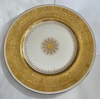 £543.88 • Buy Minton Embossed Gold Gilt 10-5/8  Cabinet Or Dinner Plate  -- GORGEOUS