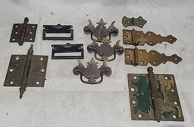 Lot Of 11 Vintage Antique Hardware Brass And Steel • $5