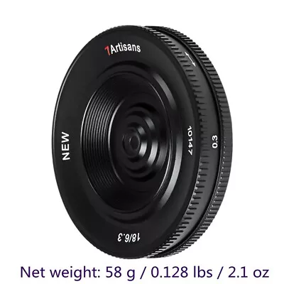 7artisans 18mm F6.3 II Ultra Thin Mirrorless UFO Light Lens For Micro M4/3 Camer • $86.90