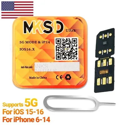 MKSD Ultra V5.5 Unlock Card 2024 RSIM Chip Service IPhone 14 13 12 11 X XR 8 7 6 • $9.98