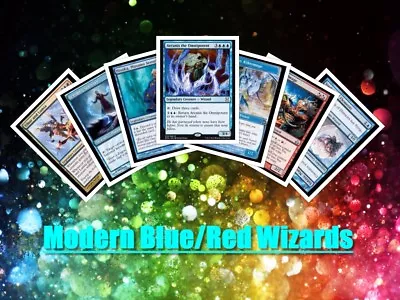 Mtg Blue/Red Modern Wizard Deck Magic The Gathering Rare Cards Arcanis Hisoku • $8.71