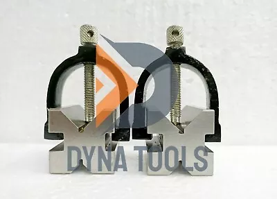 $39.99 • Buy Precision Engineers Vee Blocks With Clamps Set V Block Matched Pair India's Best