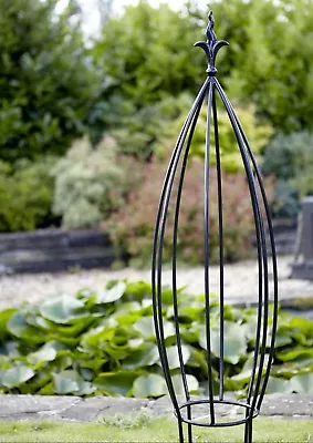 Burdale Garden Obelisk Climbing Metal Plant Pot Support Steel Frame 90cm Tall • £32.98