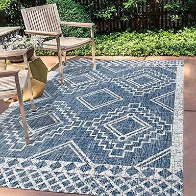 Smb127d5 Marokko Diamond Tribal Medallion Area Rug Indoor Outdoor Decor Kitchen  • $63.21