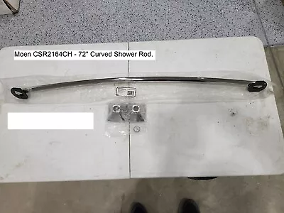 Moen CSR2164CH Chrome 72  Curved Shower Rod Curtain Holder • $39.95