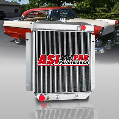 For 1954-1956 1955 Ford Cars V8 Engine 3 Row Aluminum Radiator • $151.05