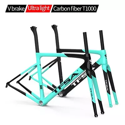 V Rim Brake BSA New Special Bicycle Frame Carbon Fiber Ultralight Bianqi Color • $1038