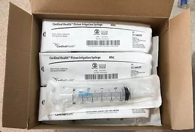 60cc Sterile Catheter Tip Leur Lock Irrigation Syringe - 25 Pk - Cardinal Health • $30