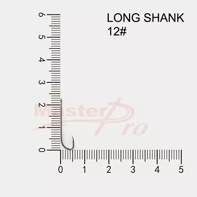 90 Pcs 12# High Quality Long Shank Fishing Hooks Fishing Tackle Special Offer • $8.92