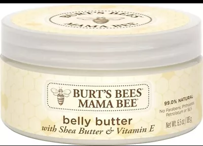 Burt's Bees Mama Bee Belly Butter Fragrance Free Lotion 6.5 Ounce Tub • $15