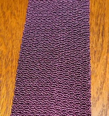 Ben Silver Silk Knit Tie - Plum • $50