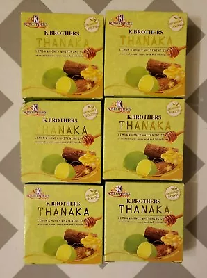 6 K Brothers Thanaka Lemon Honey Whitening Soap Net Wt 60g • $24.99