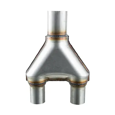 Universal 13'' Stainless Steel Y Pipe Adapter Exhaust 2.5'' Single / 2'' Dual • $24.99