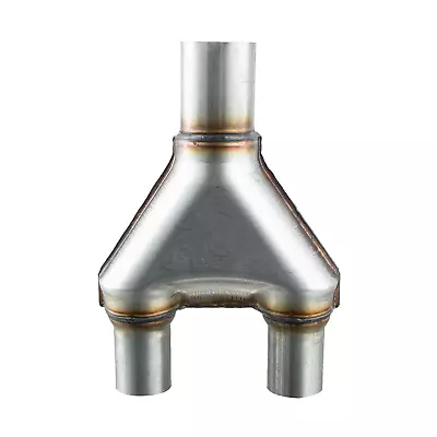 Universal Stainless Steel 13'' Y Pipe Adapter Exhaust 2.5'' Single / 2'' Dual • $25.99