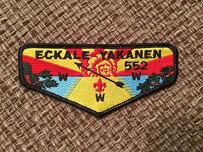 Eckale Yakanen Merged OA Lodge 552 Mint Scout Flap Patch #2 • $7.75